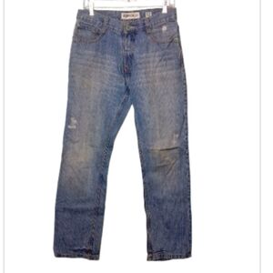 A.Prodigee 32X30 Semi Distressed Straight Leg Relaxed Fit Jeans